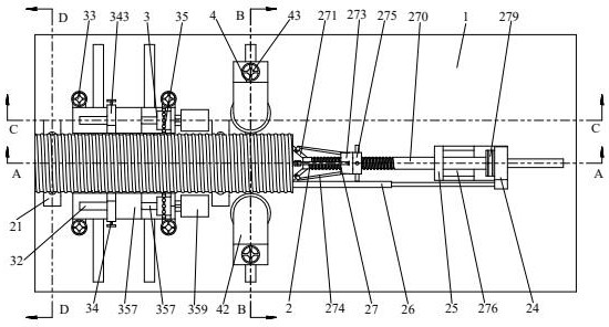 A kind of metal bellows outer wall rust removal and grinding machine