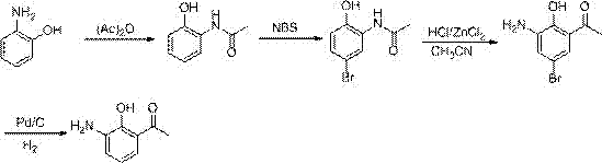 Method for preparing pranlukast key intermediate 3-amino-2-hydroxyacetophenone