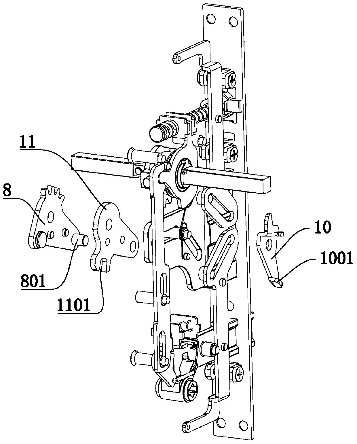 Mechanical key unlocking mechanism