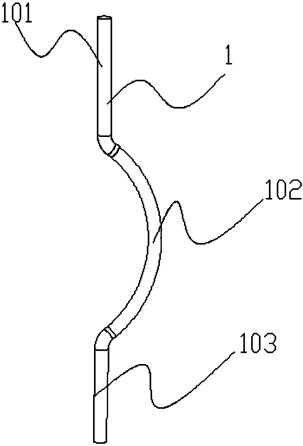 Stator lead-out wire connection structure of three-phase asynchronous generator