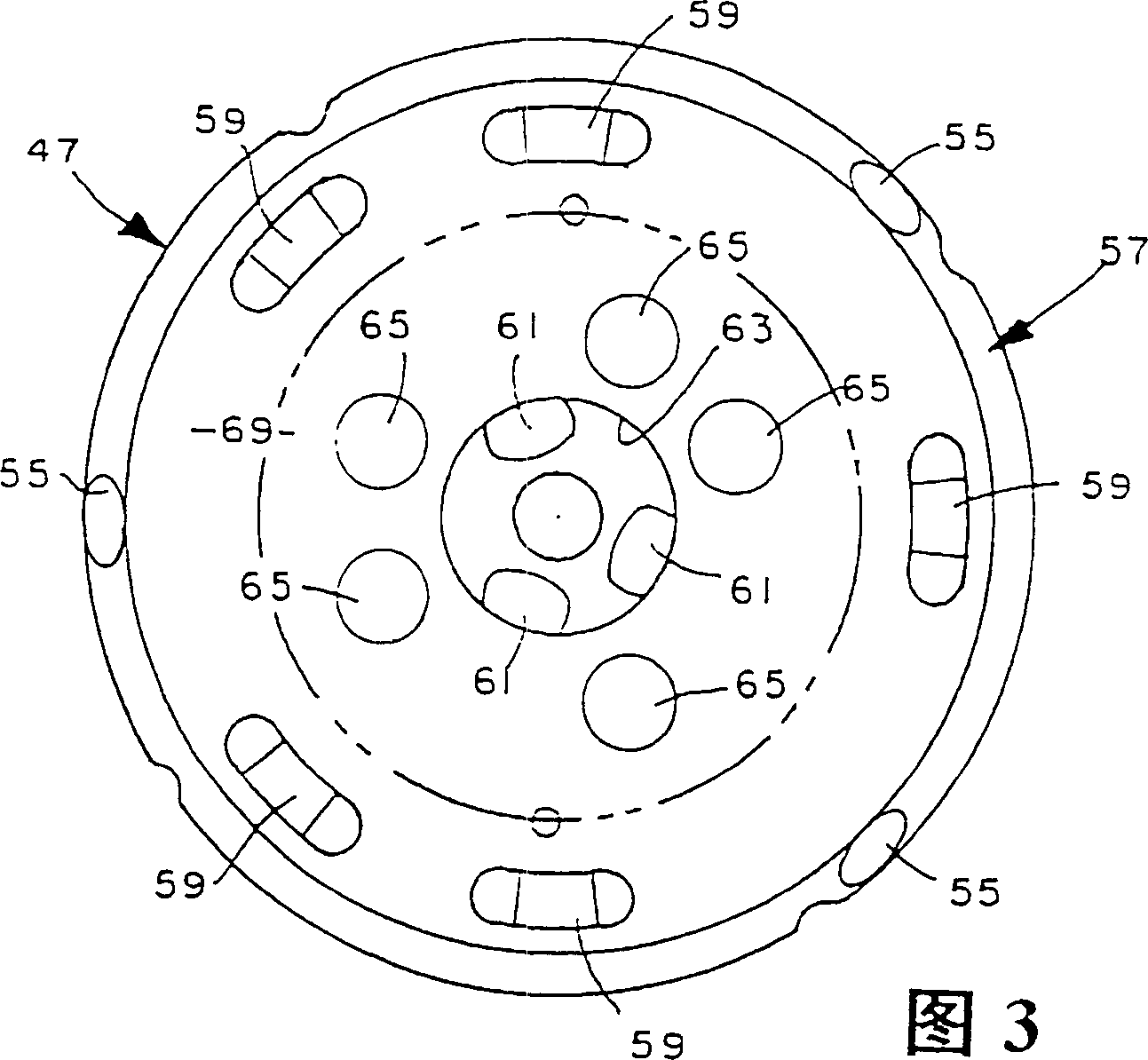 Double speed motor with forced circulation