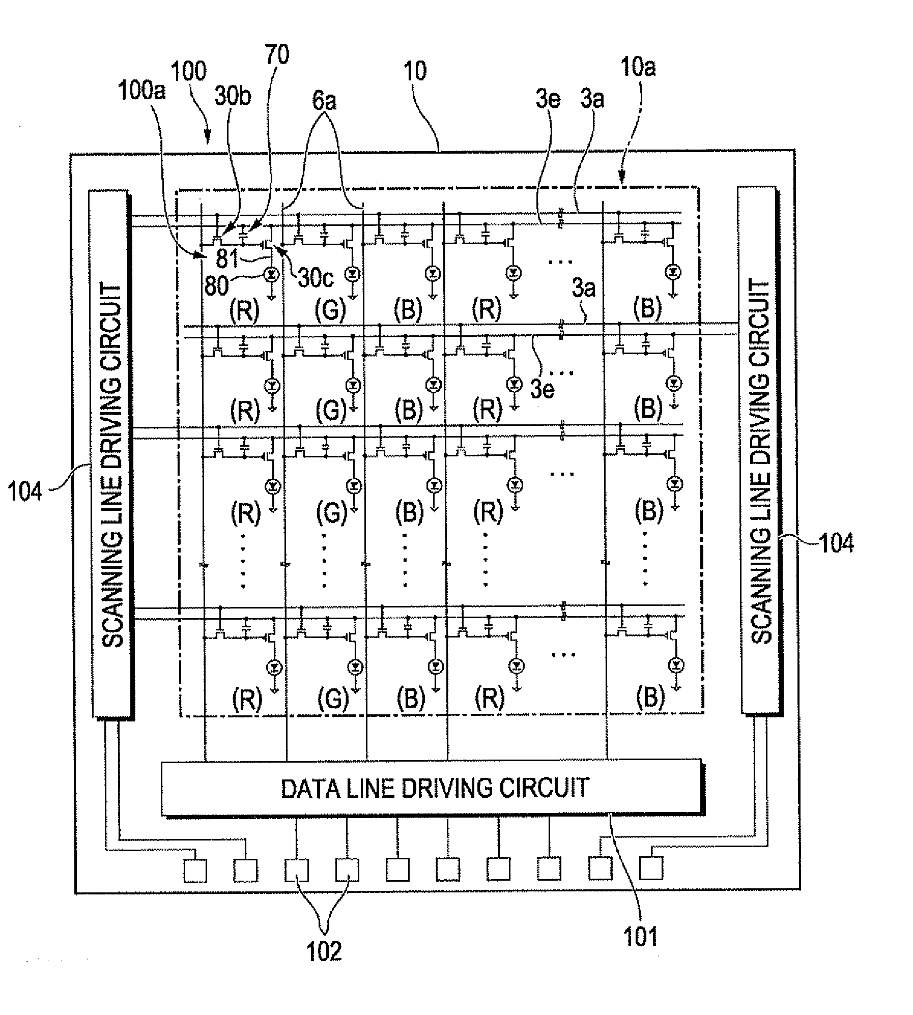 Organic electroluminescence apparatus