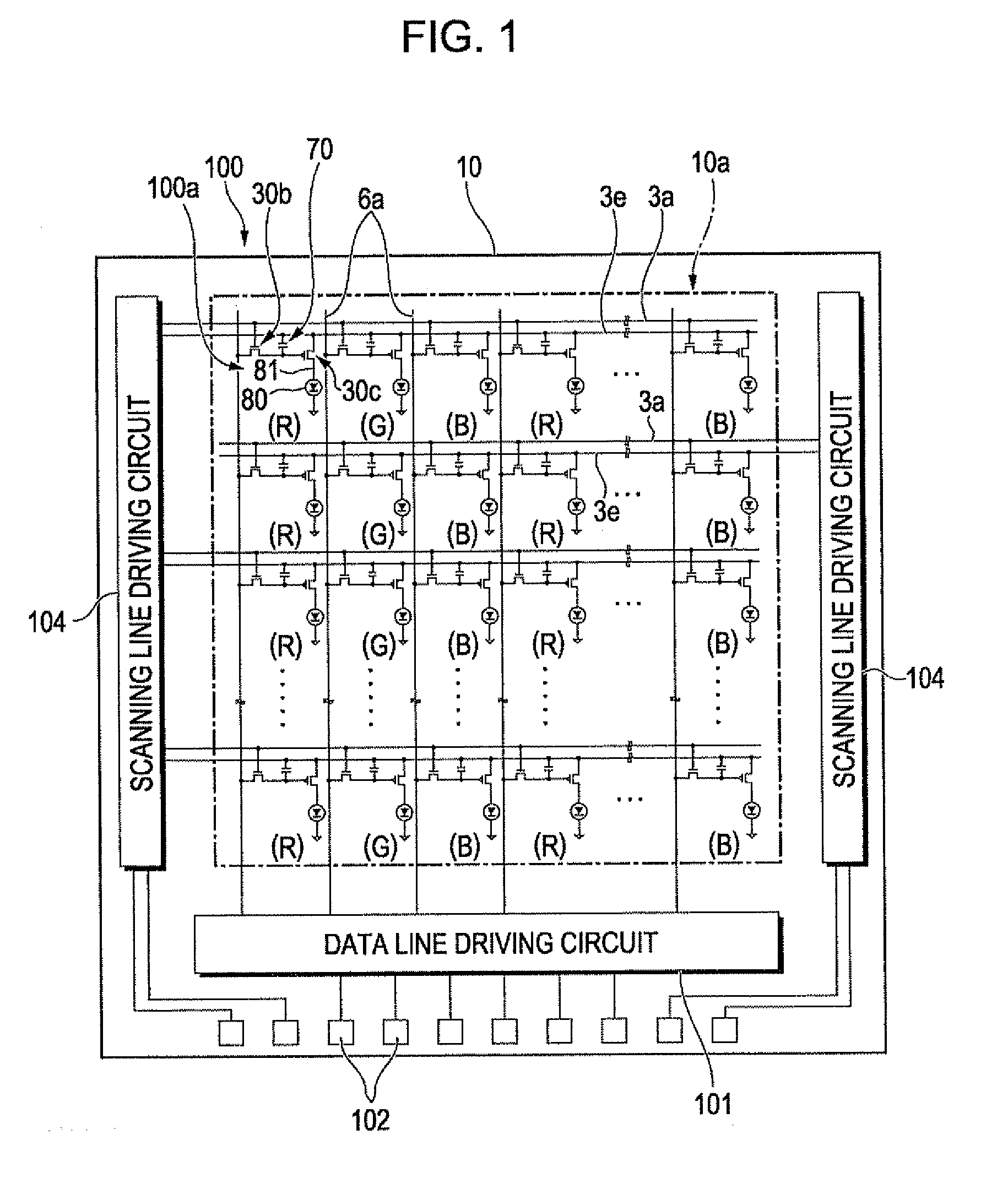 Organic electroluminescence apparatus