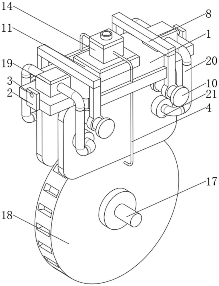 A kind of brake for warping machine to stop after warp breakage