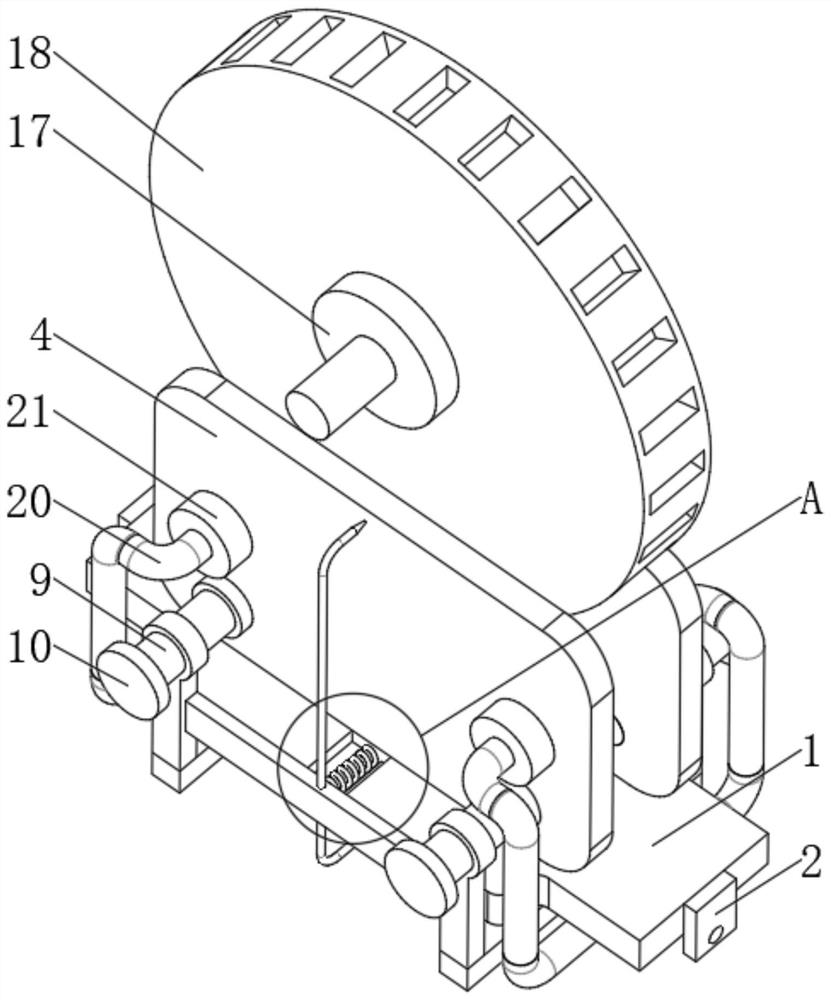 A kind of brake for warping machine to stop after warp breakage