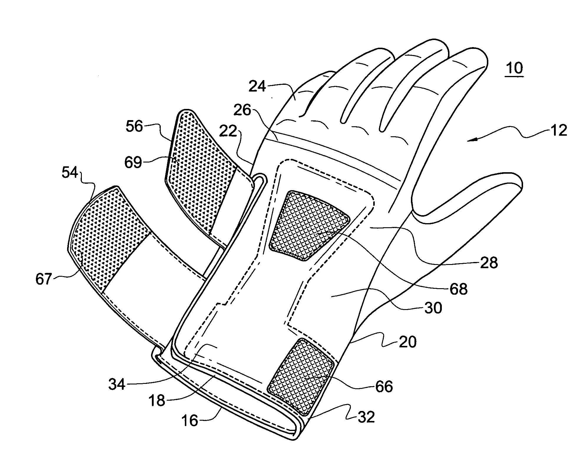 Golf glove for promoting swing accuracy