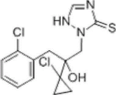 Pesticide composition containing prothioconazole and methoxyl acrylic ester bactericides