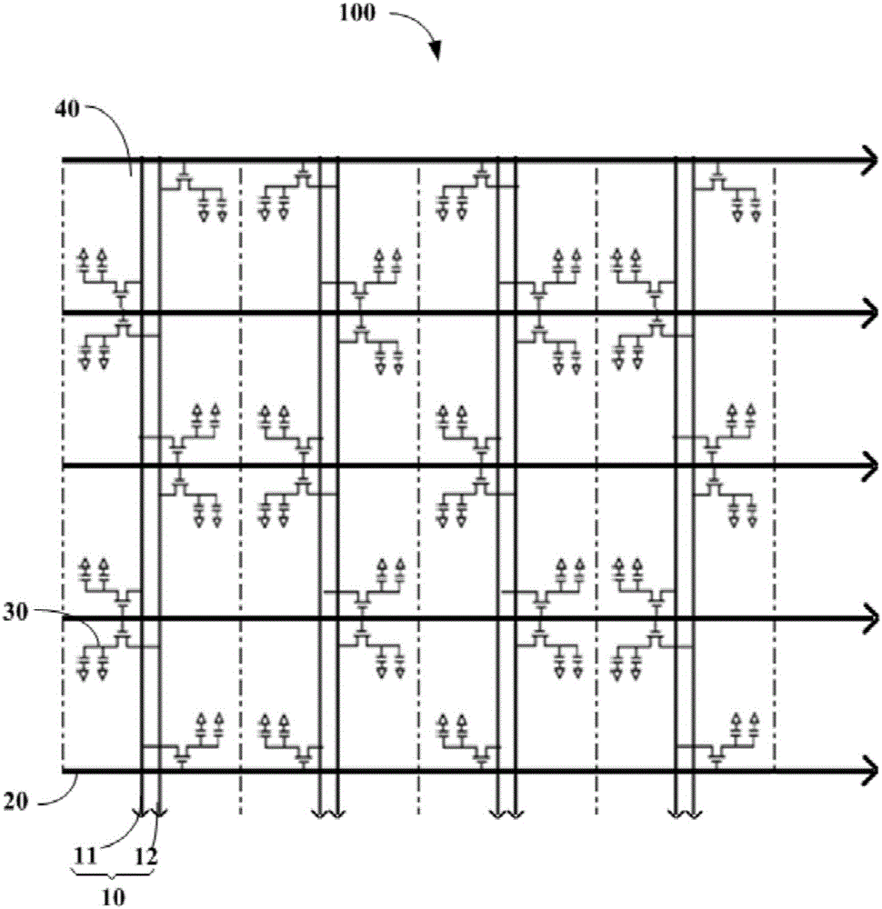 Array substrate wiring structure, liquid crystal display panel and liquid crystal display