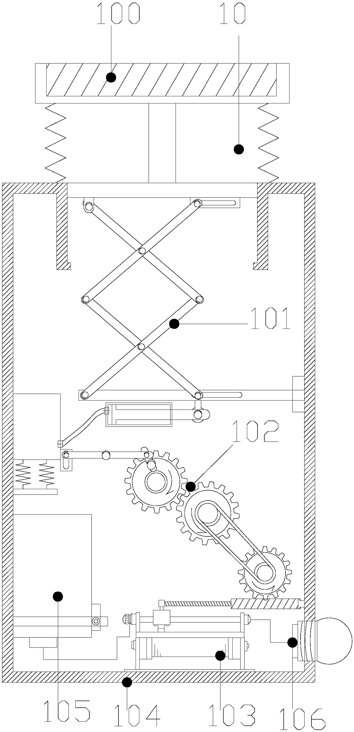 Power cable branch box capable of realizing cable butt jointing