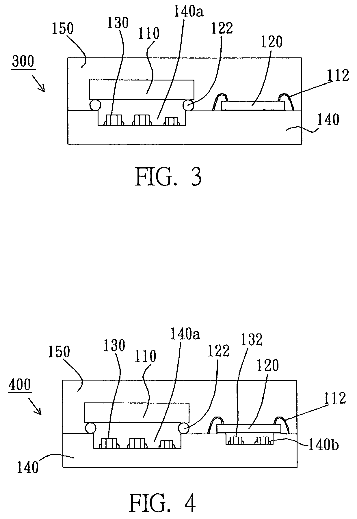Semiconductor package having passive component disposed between semiconductor device and substrate