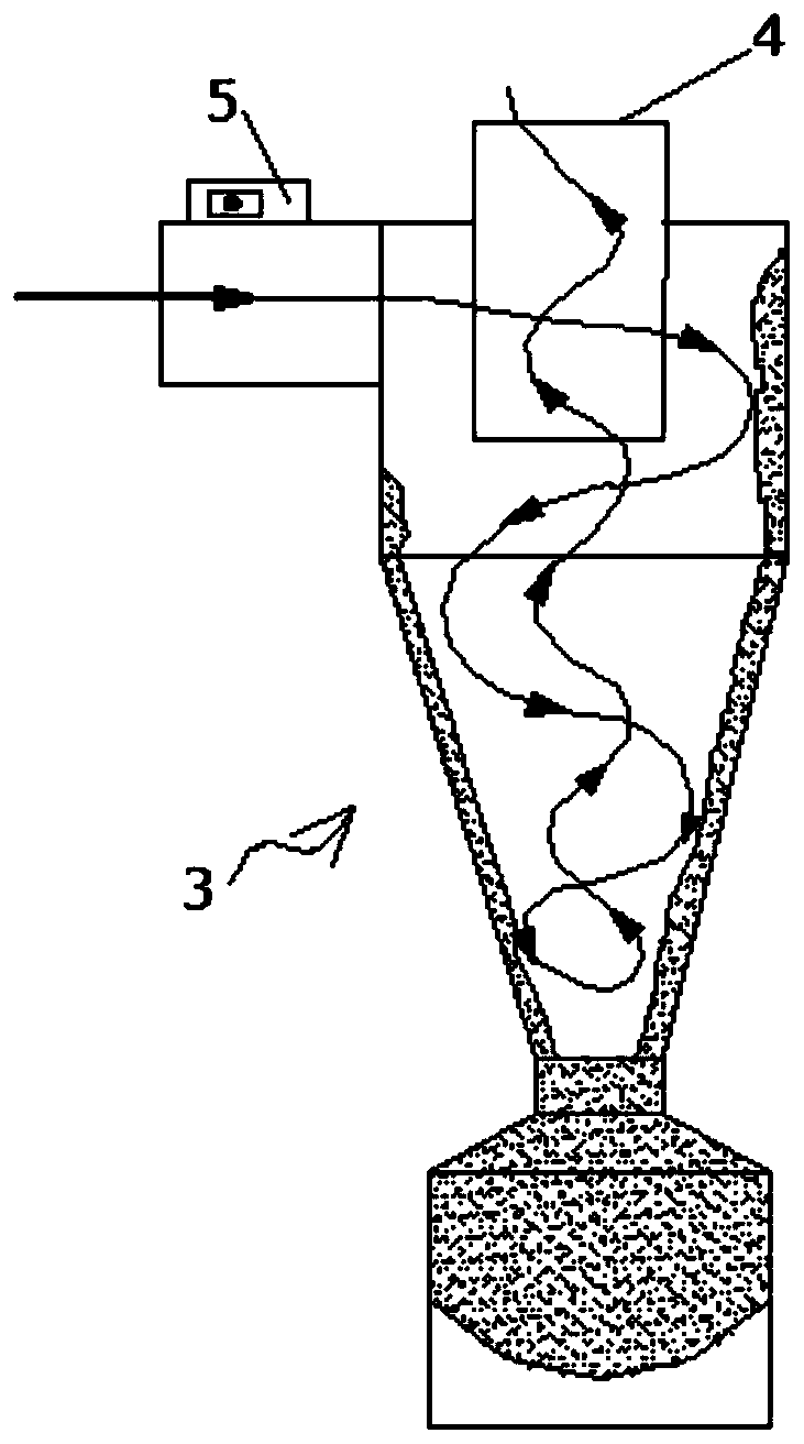 Mobile phosphorus mine down-hole polluted air multi-stage purification device