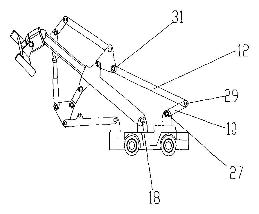 Non-linear input mechanism type crane with metamorphic function