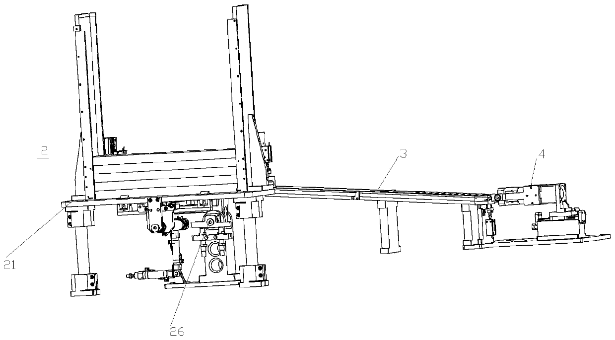 Inclined feeding device for cylindrical material