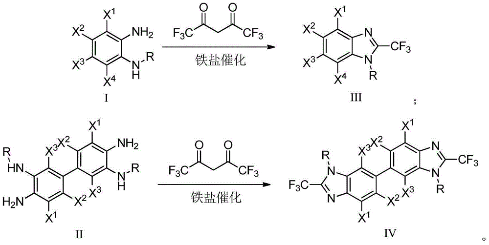 2-trifluoromethyl benzimidazole compound and preparation method thereof