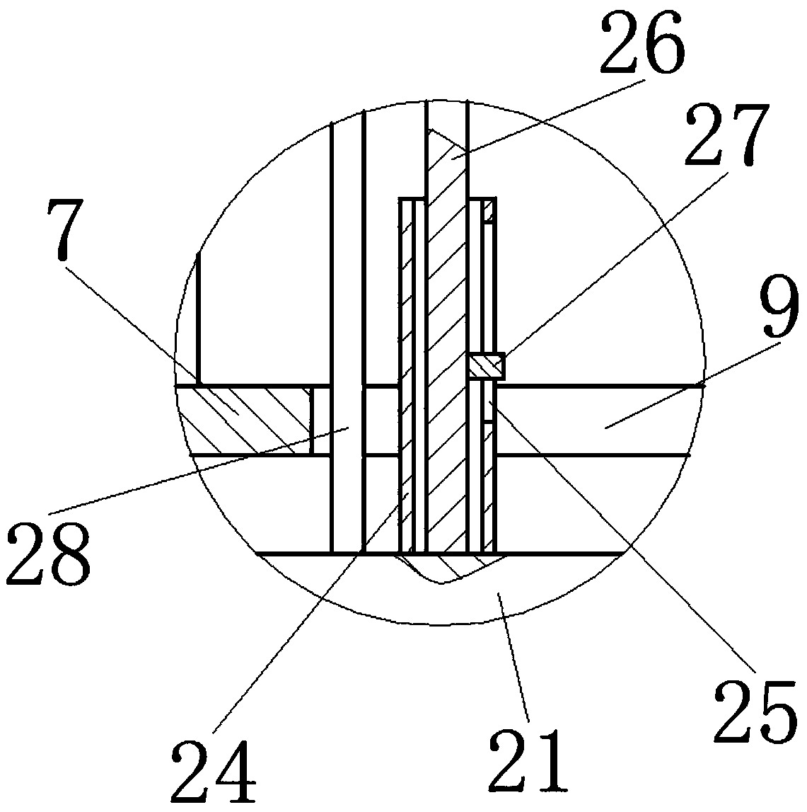 Air blocking structure of electric fan