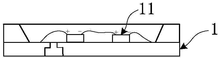 Circuit LED support and LED