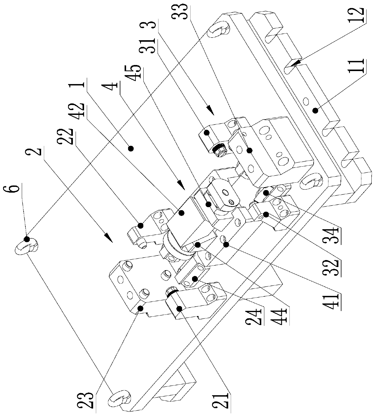 Clamping tool for rectangular block workpieces