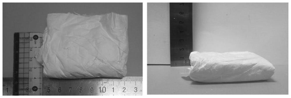 Super-elastic flexible three-dimensional composite ceramic nanofiber block as well as preparation method and application thereof