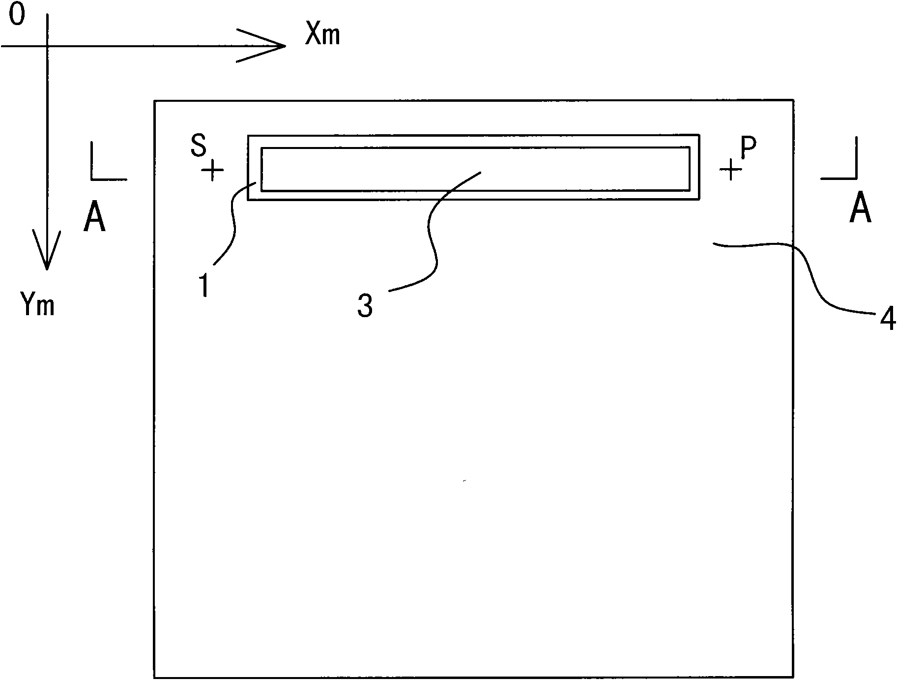 A location method of pasting ACF membrane on screen substrate of flat-panel display