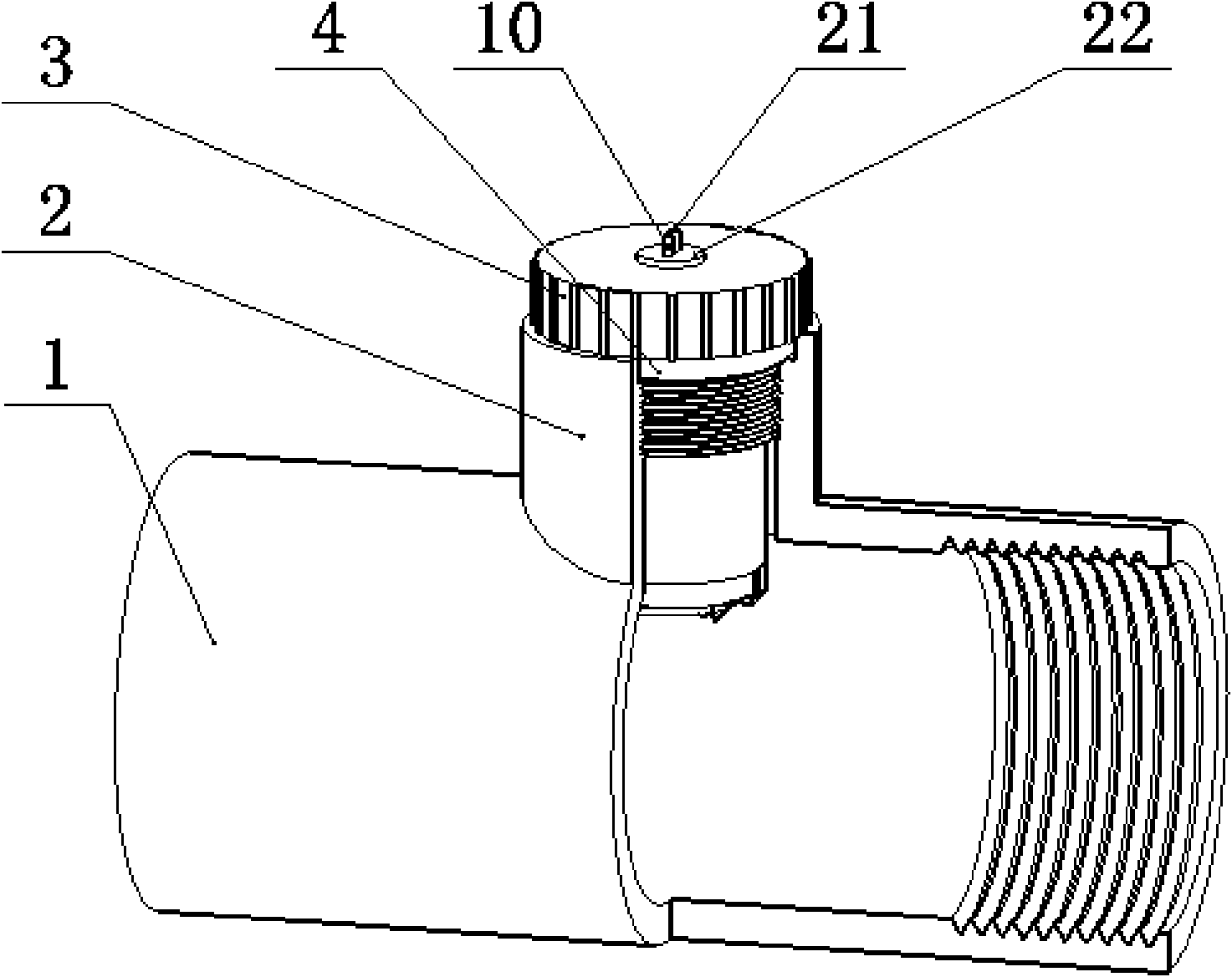 Micro-inductance sensor used for detecting metal fragments in oil liquid