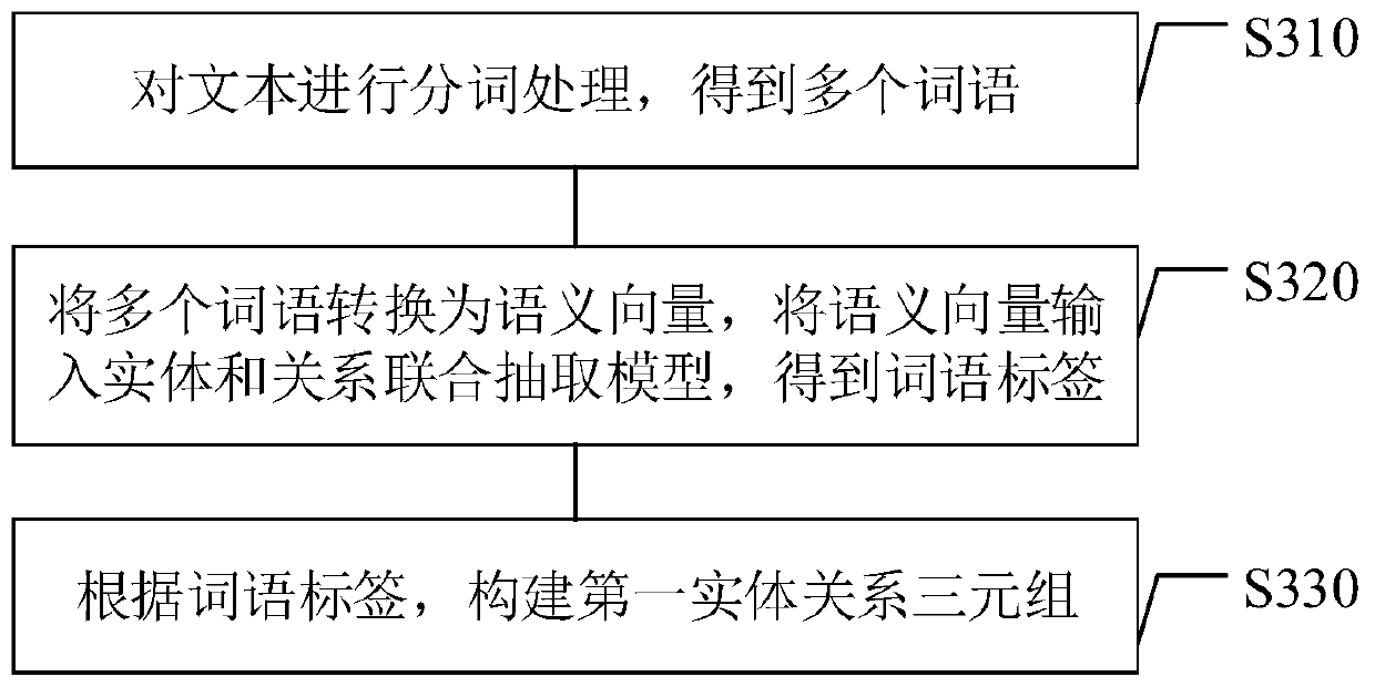 Entity relationship extraction method and device, storage medium and electronic equipment