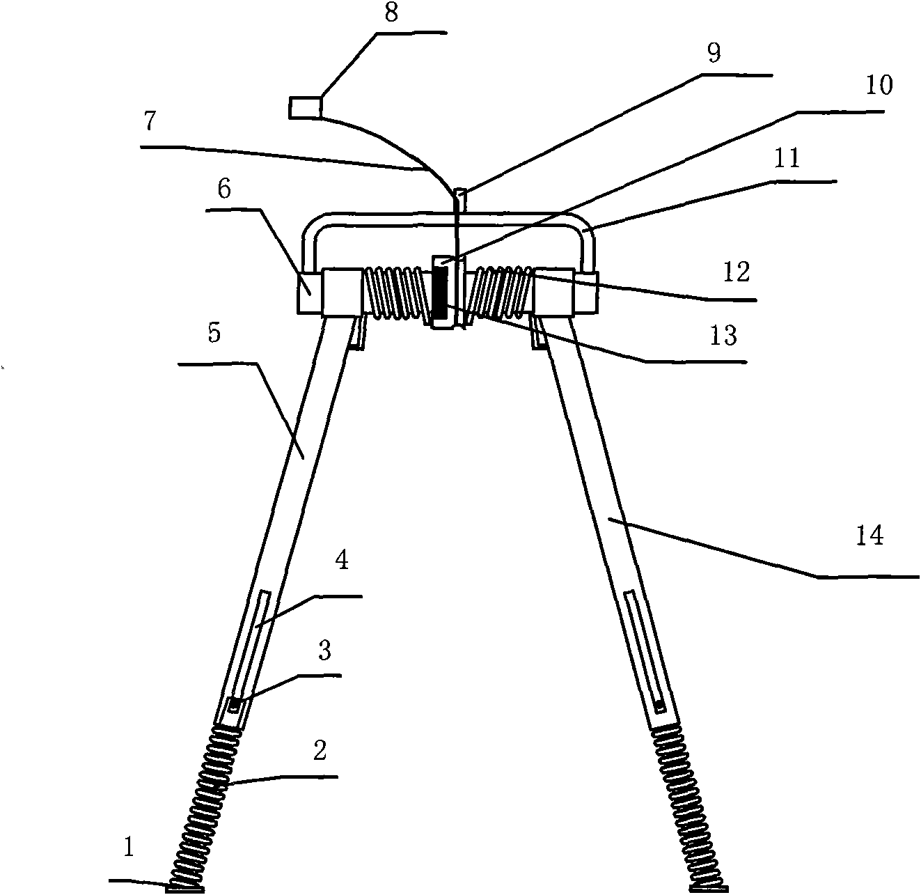 Two-wheeled vehicle leg