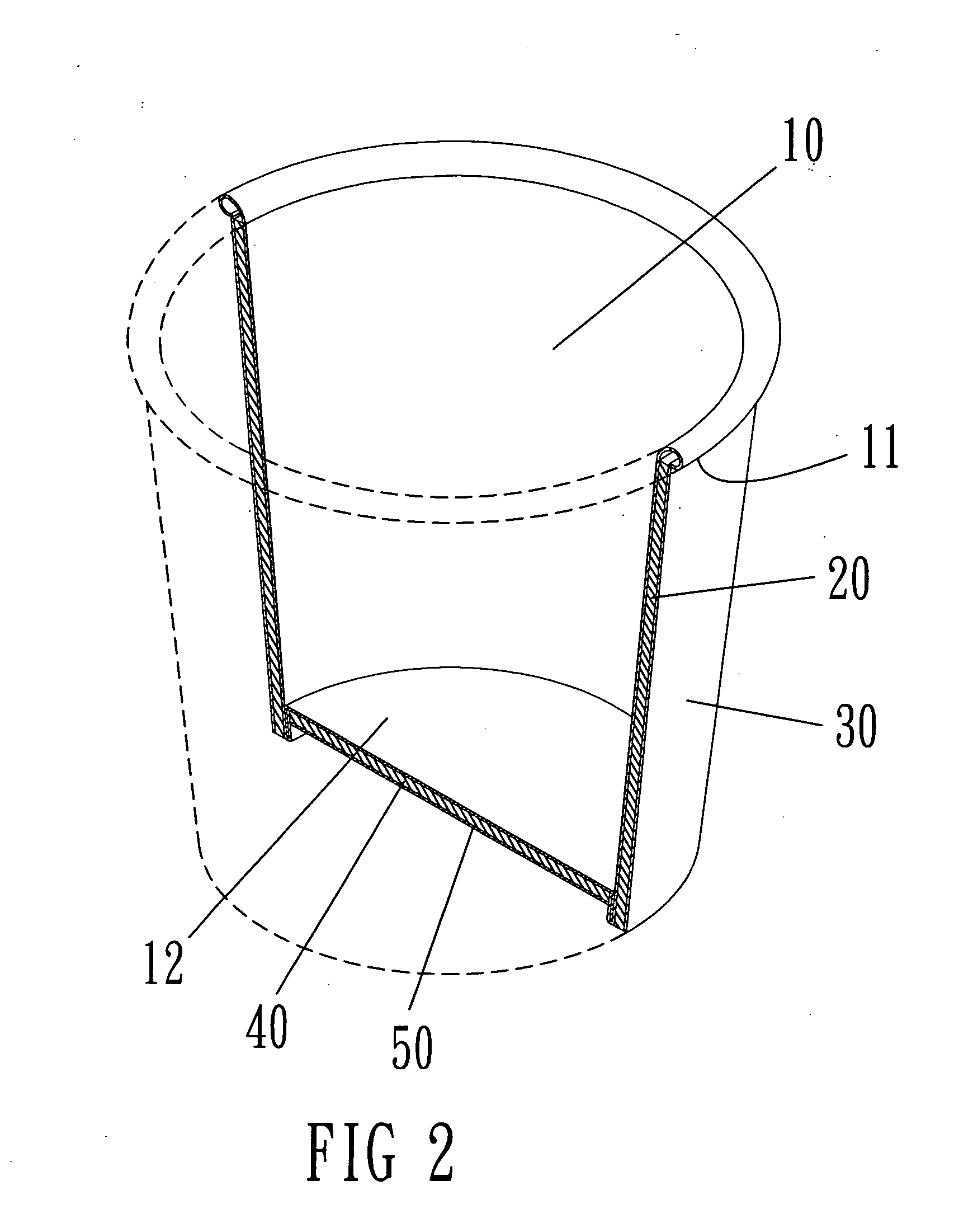 Structural improvement for cup container