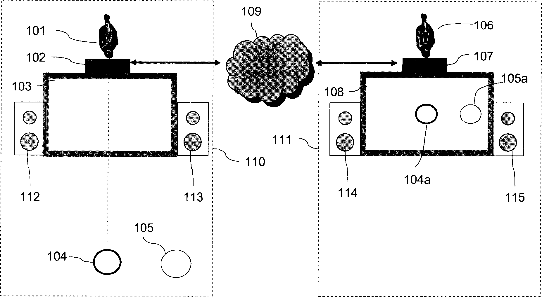 Video frequency communication system with sound position information and its obtaining method