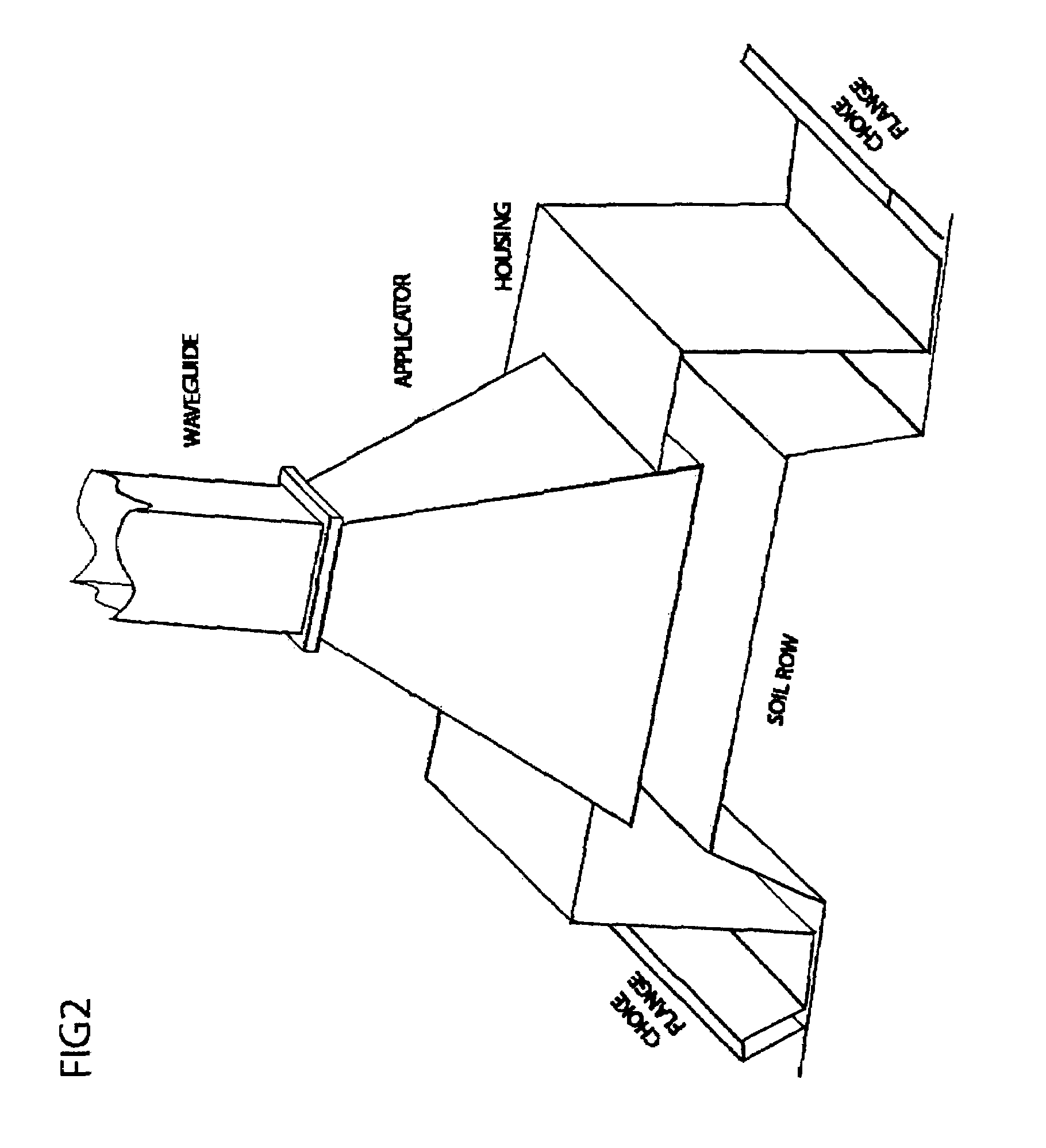 Microwave system and method for controling the sterlization and infestation of crop soils