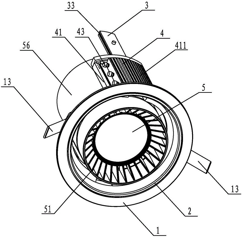 Retractable and rotating recessed light fixtures