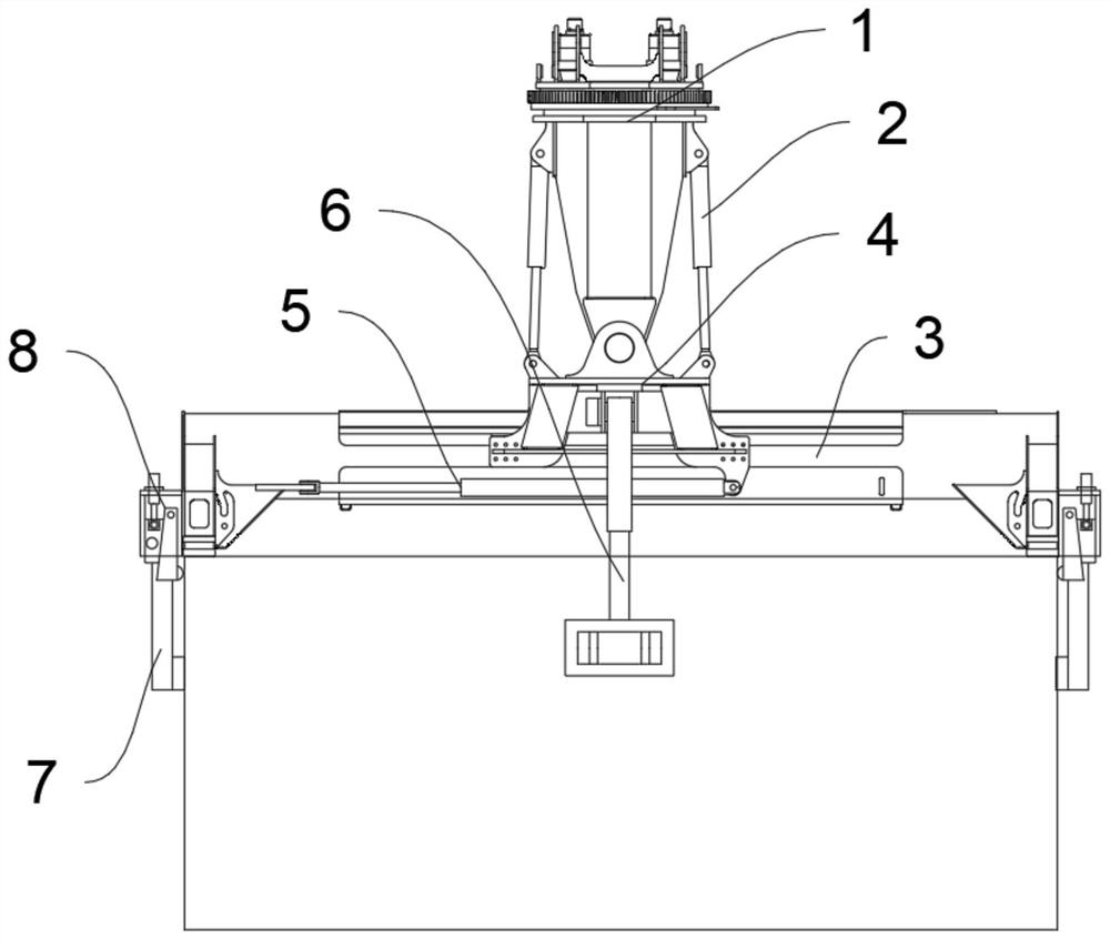 Double-side inclined side hanging type lifting appliance and hoisting equipment with lifting appliance