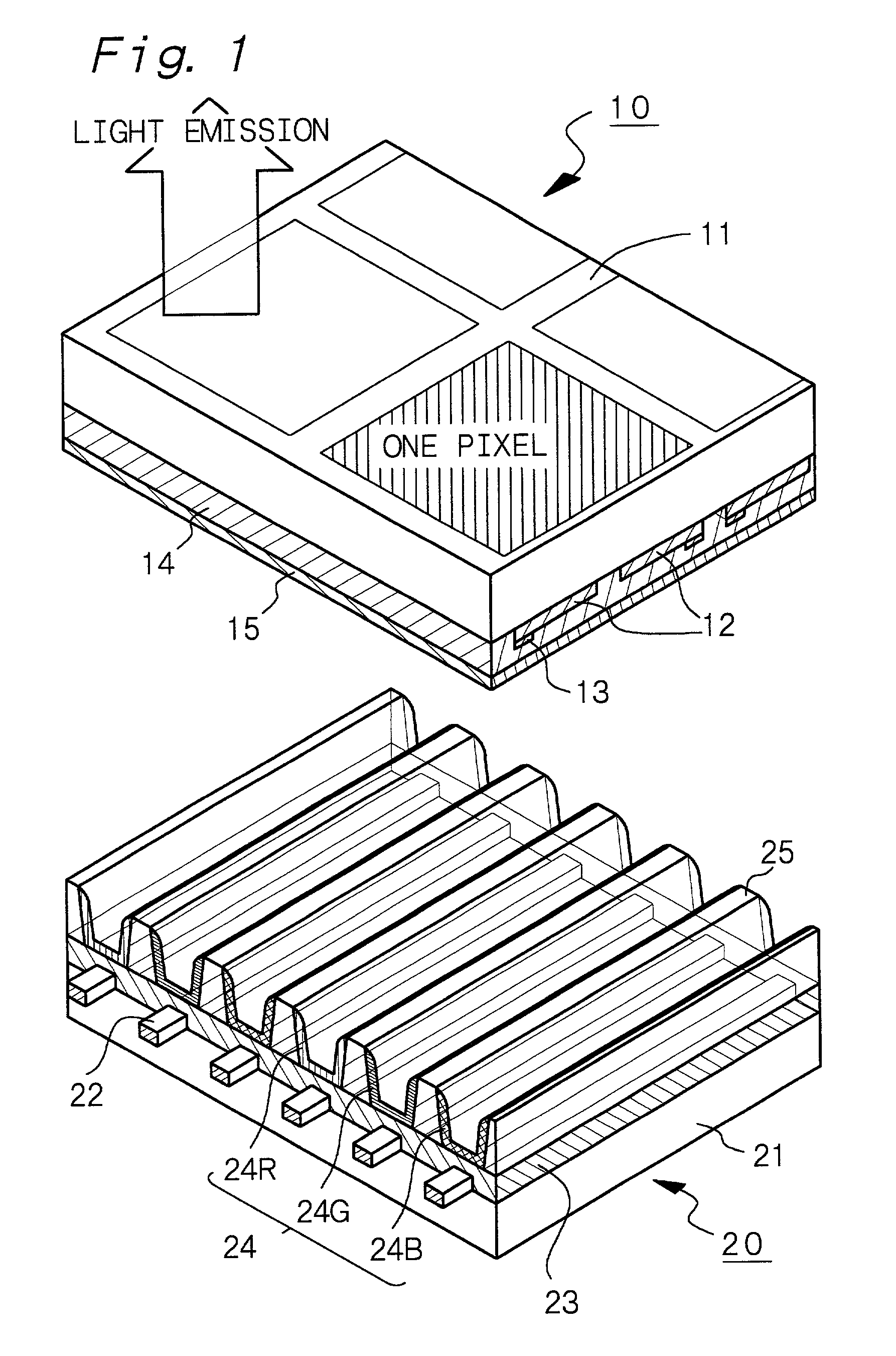 Alternating current driven type plasma display device and method for production thereof