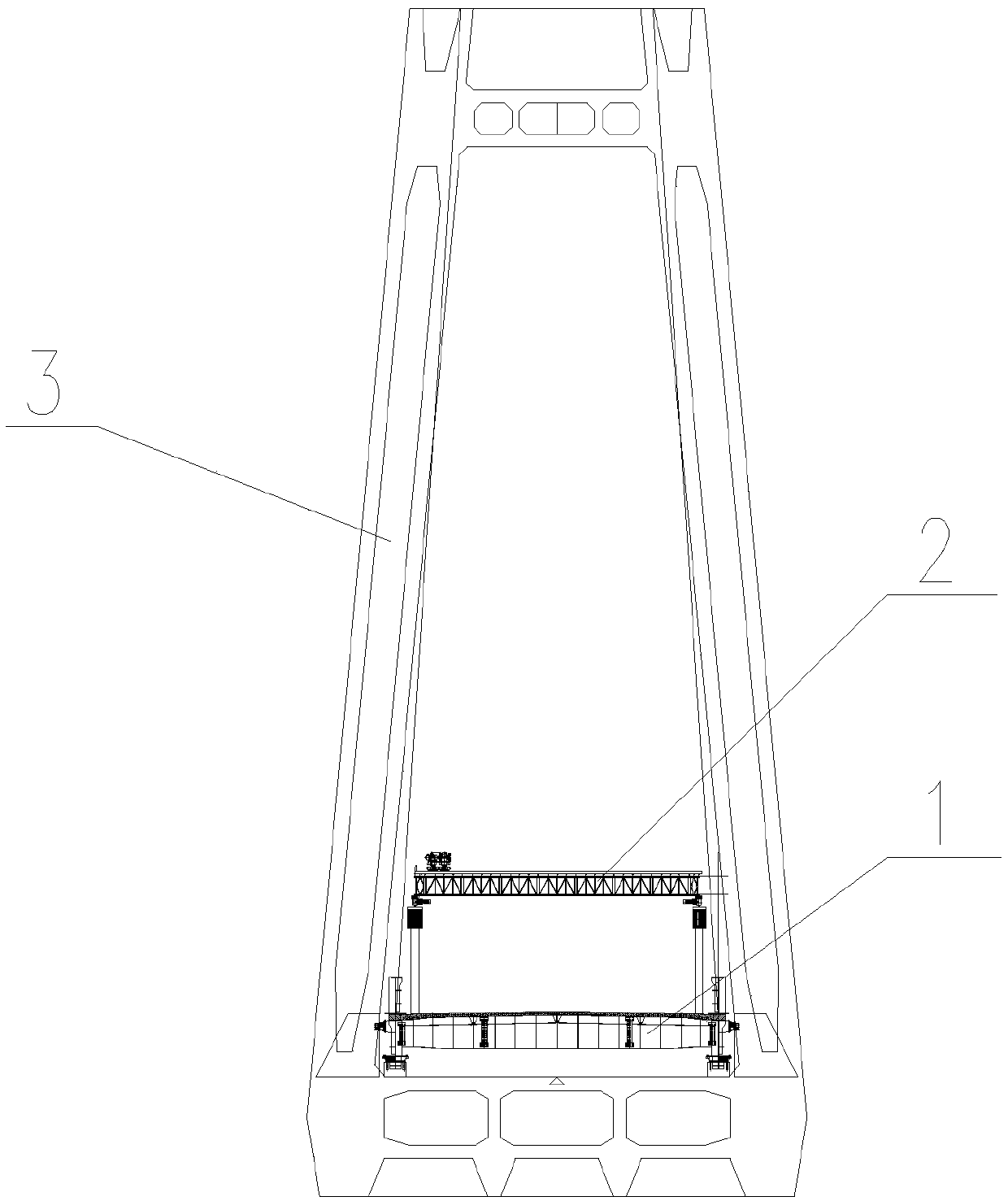 Construction technology of deck crane for hoisting entire segment of composite girder of cable-stayed bridge based on eccentric load lateral movement