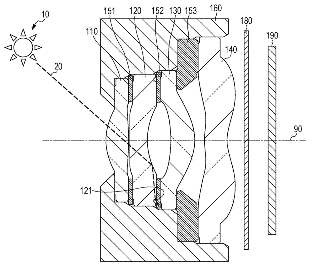 Optical element, imaging lens unit, image pickup apparatus