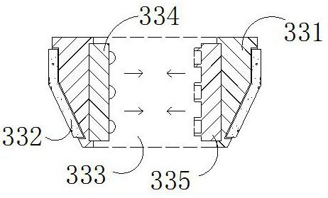 Civil construction engineering structure gap grouting device
