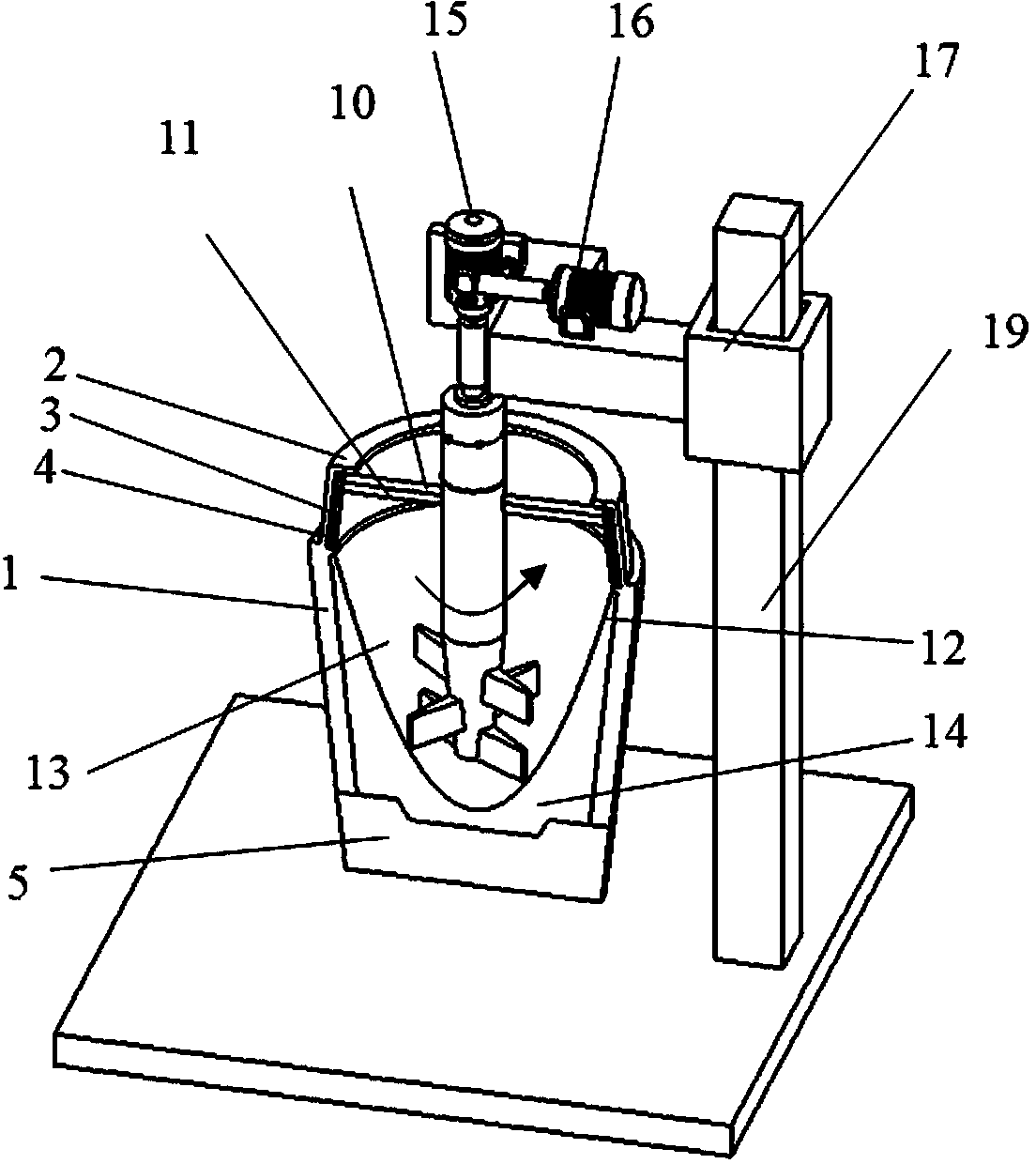 Device and method for preparing large-size homogeneous steel ingot by stirring with self-consuming stirrer