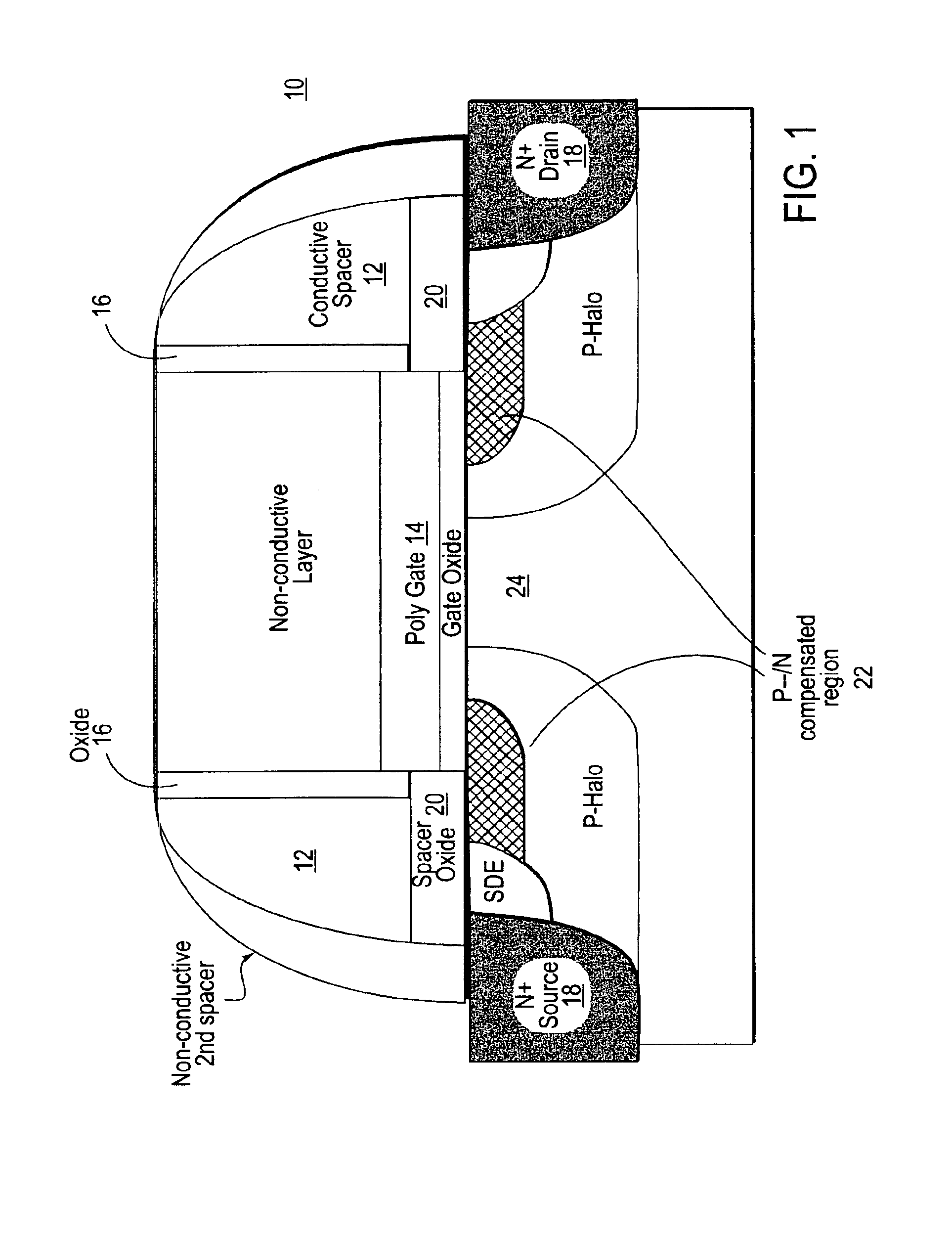 Transistor with workfunction-induced charge layer
