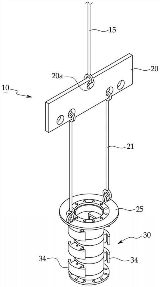 Pile hoisting clamp and pile hoisting device