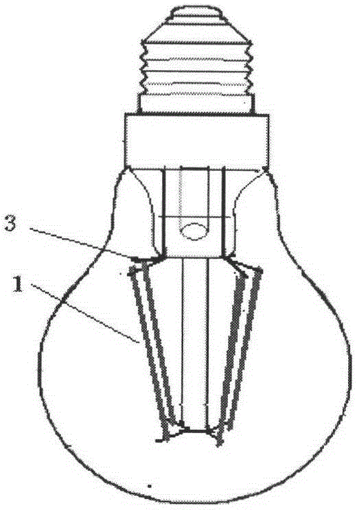 Connection and installation method for LED filaments
