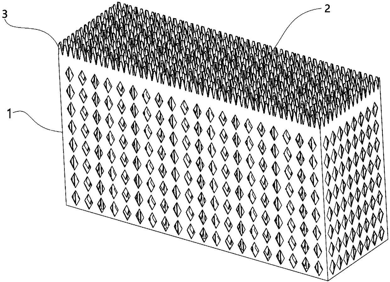 Additional material support structure