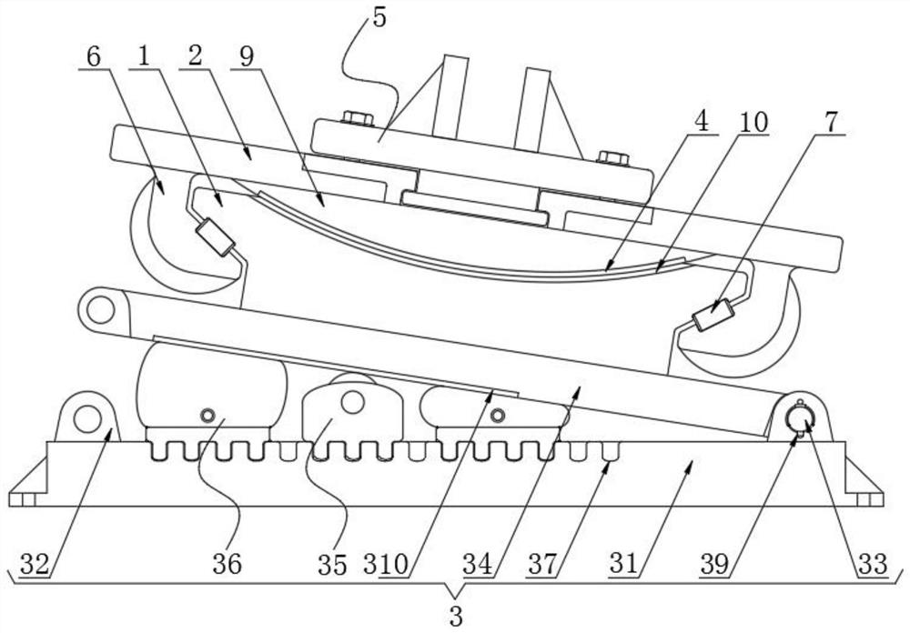 One-way sliding hinged support system based on building limiting and supporting method thereof