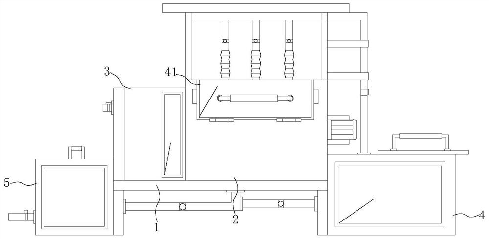 A washing device for product printing and dyeing