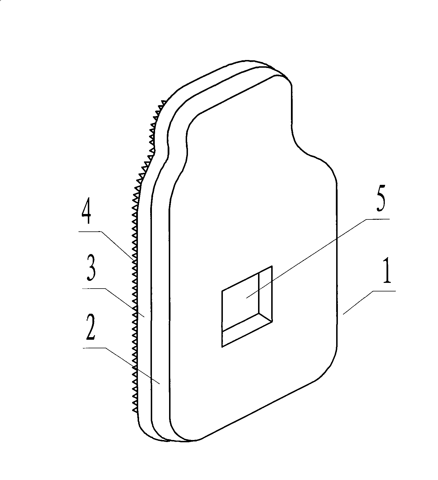Vehicle pad with groove and manufacture method thereof