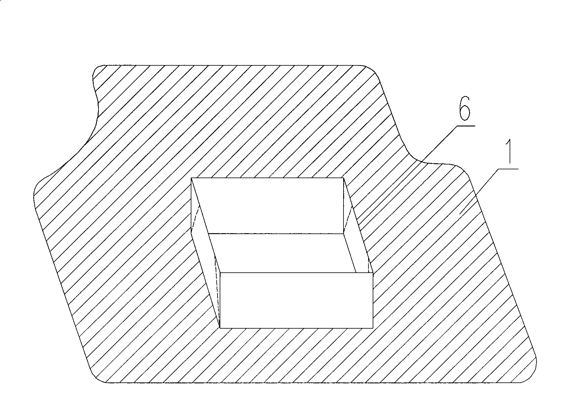 Vehicle pad with groove and manufacture method thereof