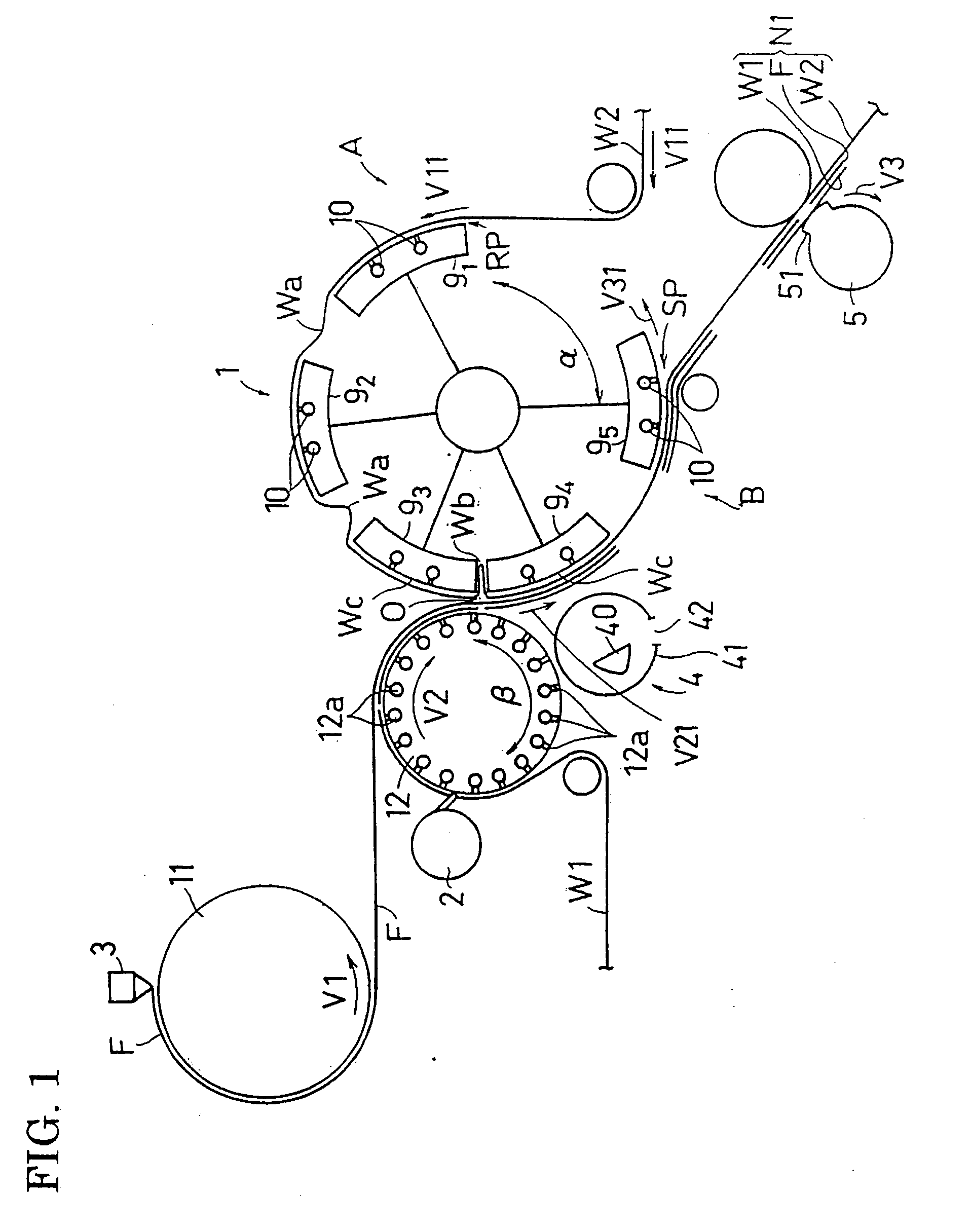 Method and apparatus for producing wearing article