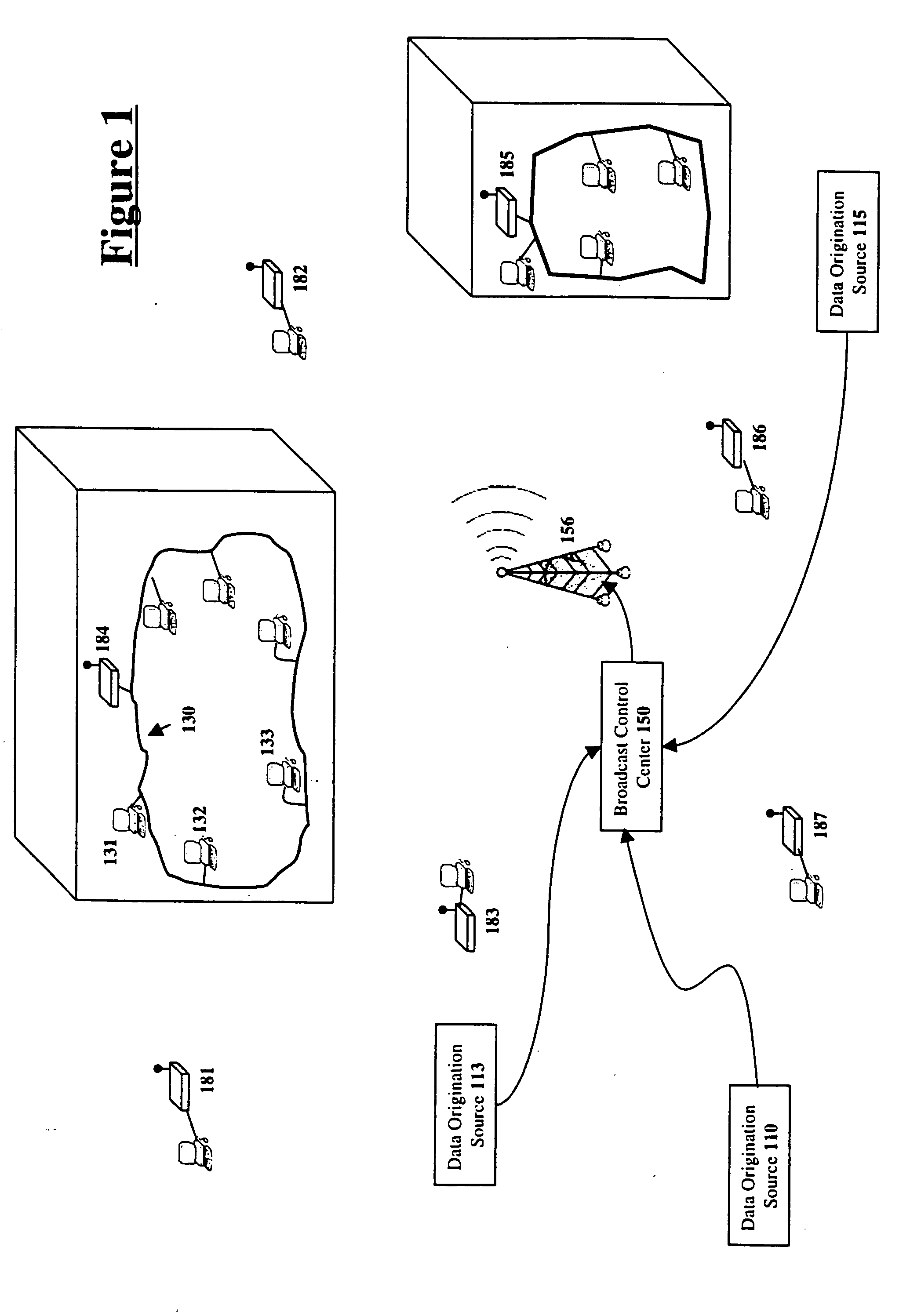 Methods and apparatus for broadcasting data