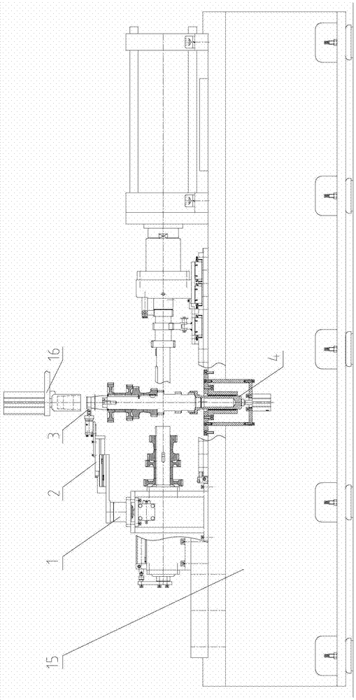 Transmission intermediate shaft circlip automatic feeding and pressing mechanism