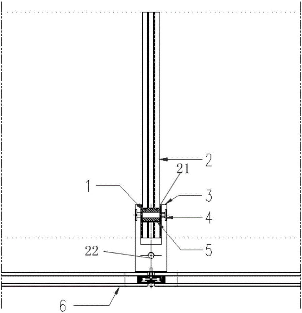 All-glass curtain wall support structure and installation method of all-glass curtain wall