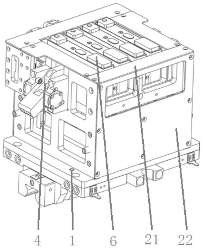 A sealing welding tray mechanism