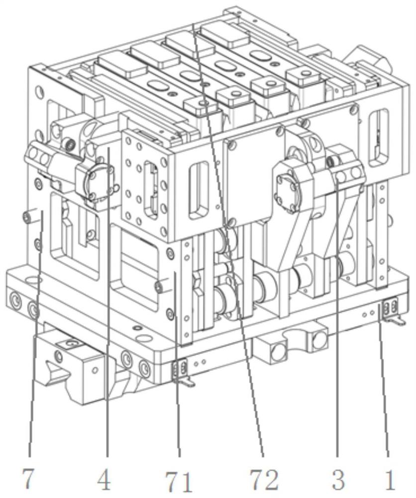 A sealing welding tray mechanism